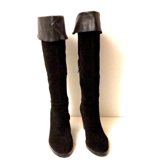 Z&L knee high suede boots black sz 9.5 in EUC - Picture 6 of 9